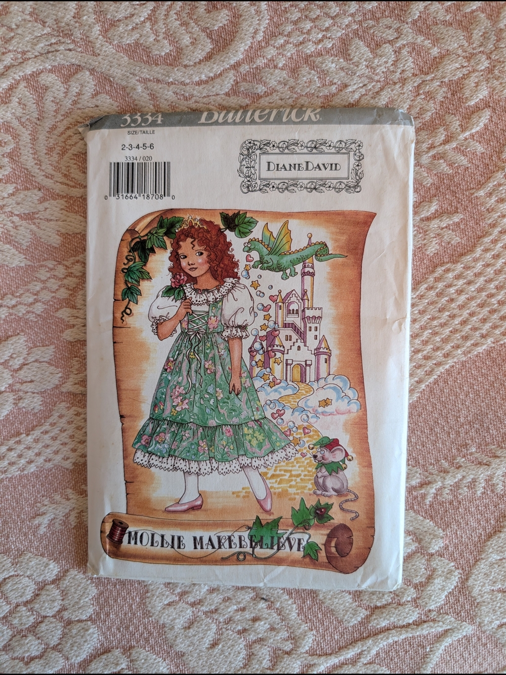 Butterick 3334 Girls Dress Up Sewing Pattern